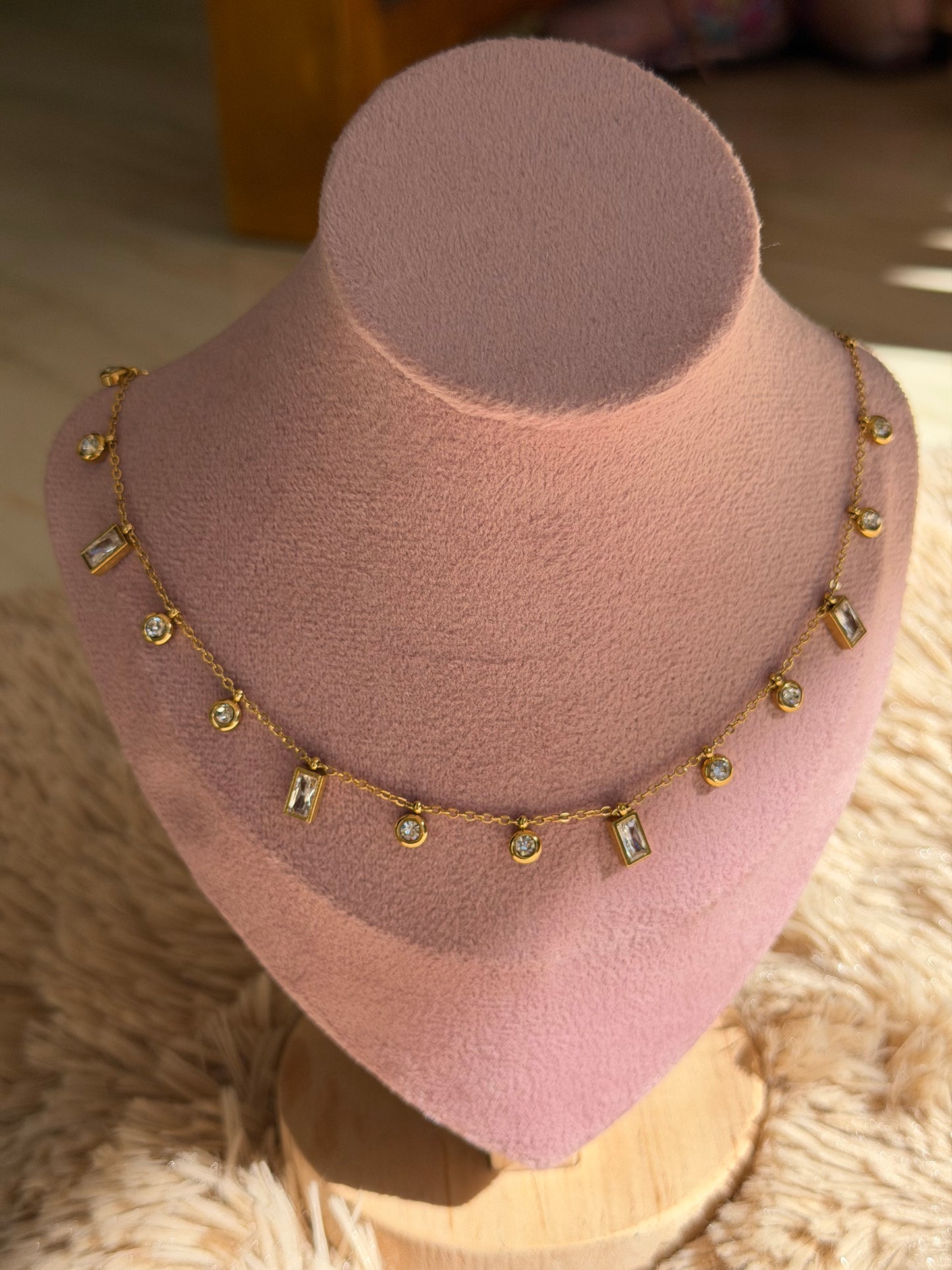 Anti tarnish charm necklace