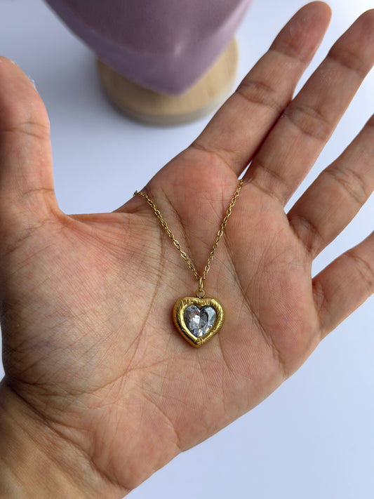 White heart pendant