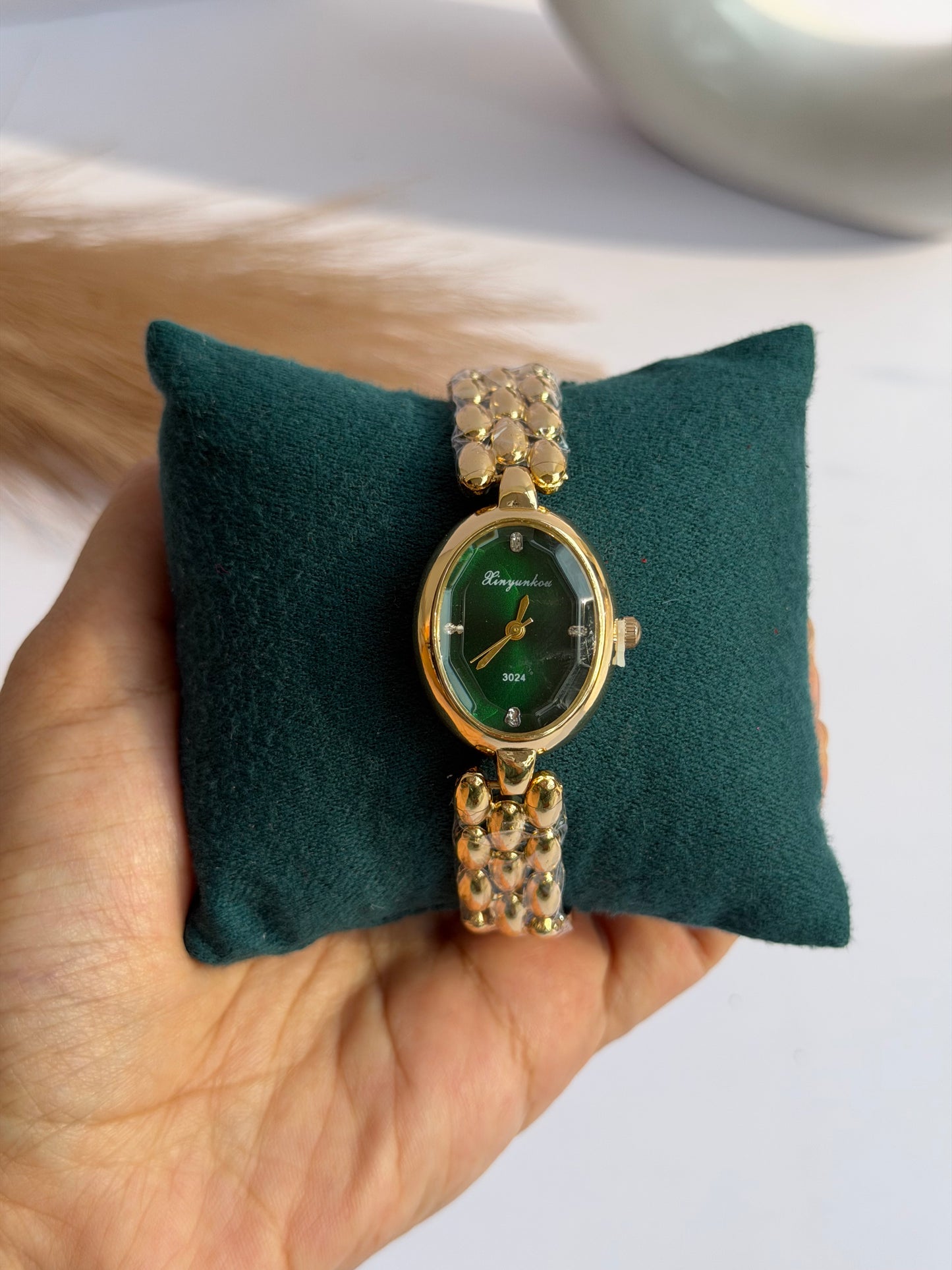 Green dial watch 3