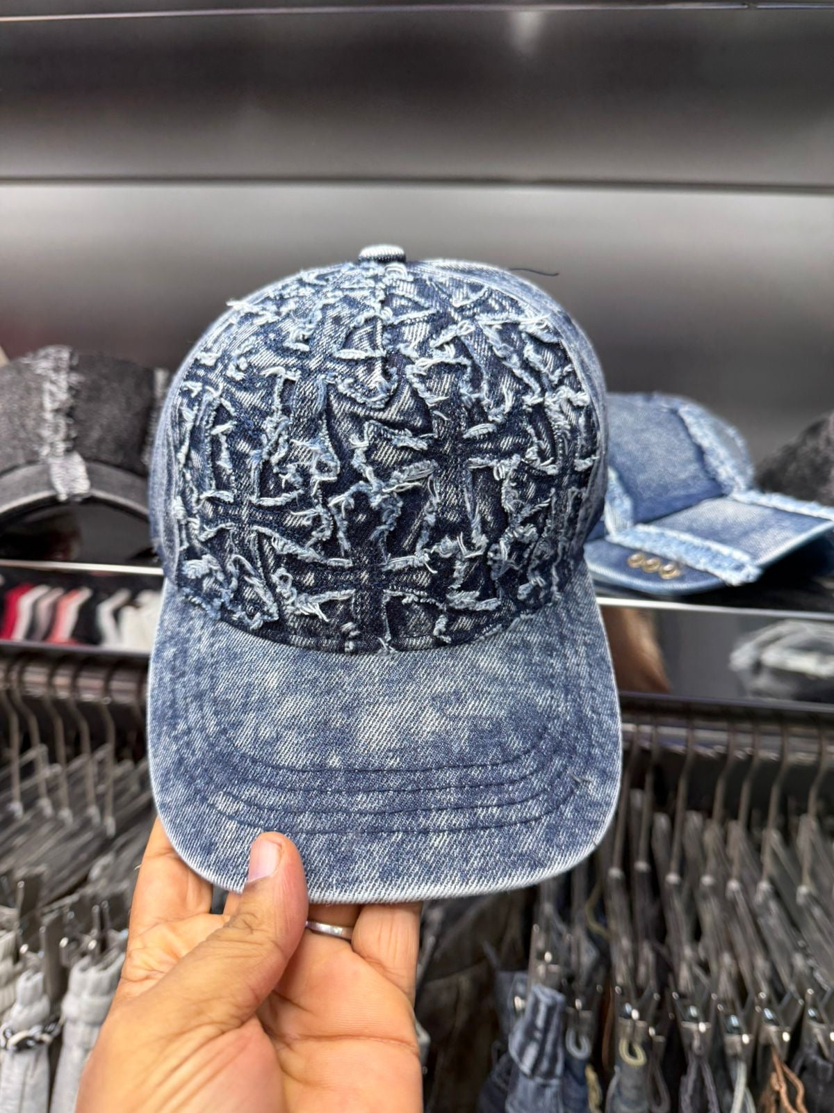 Denim cap