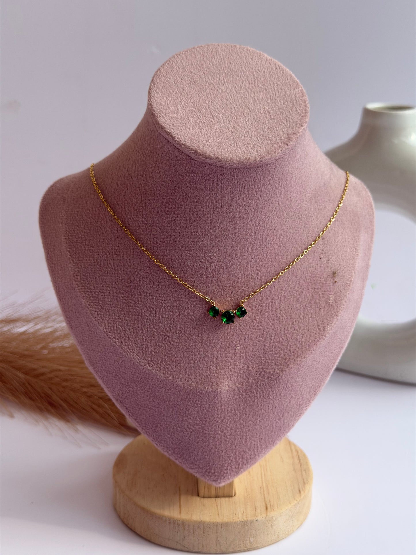 Emerald dew necklace(316 L stainless steel)