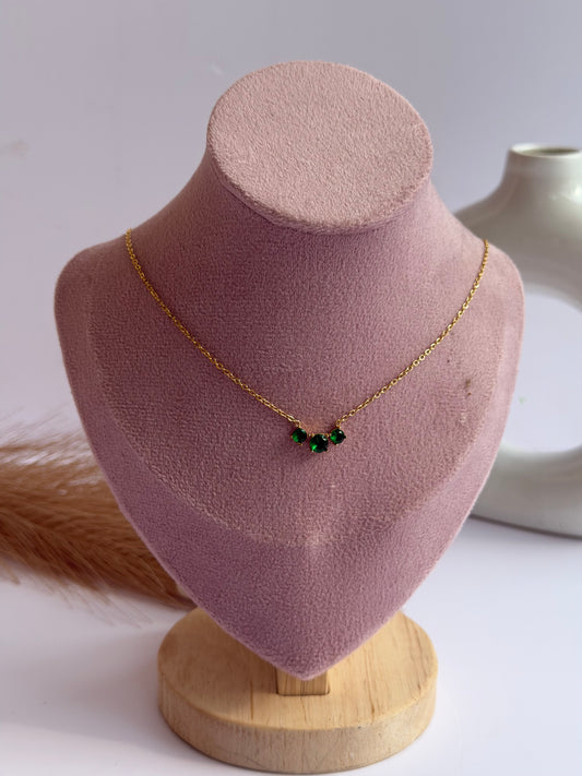 Emerald dew necklace(316 L stainless steel)
