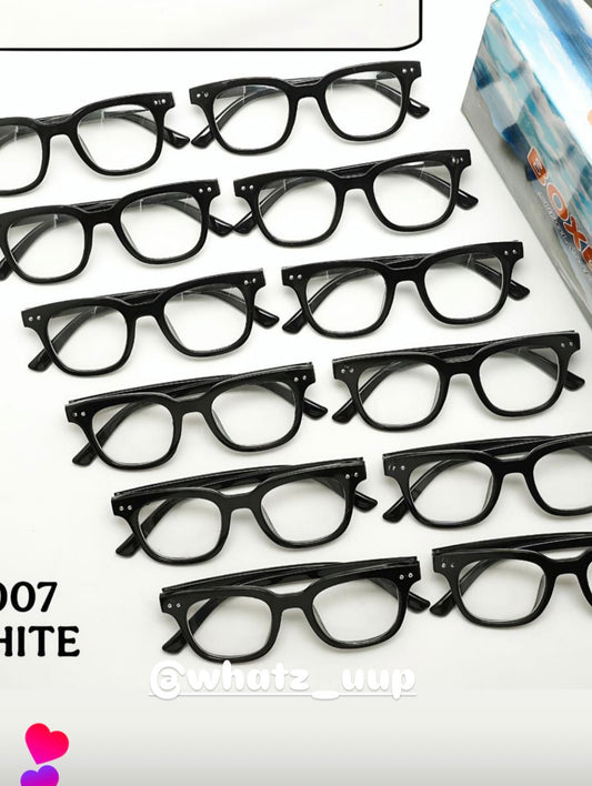 Plain black frames