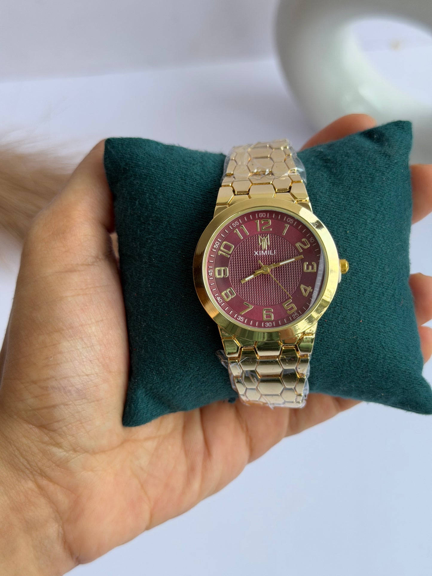 Red dial watch 11