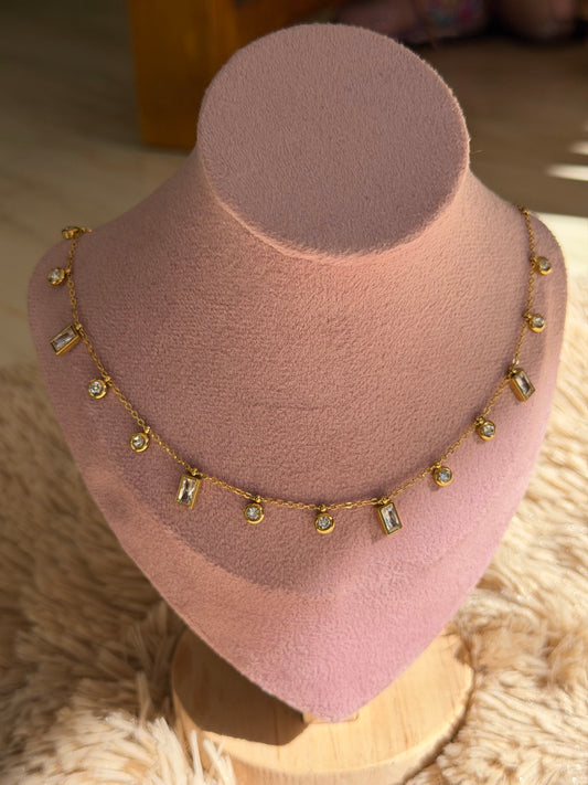 Anti tarnish charm necklace