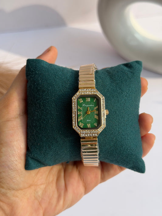 Green dial watch 6
