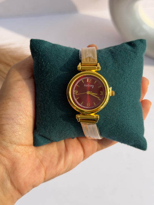 Red dial watch 5